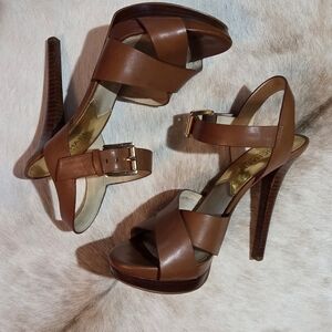 Michael Kors Tan Strappy Heels